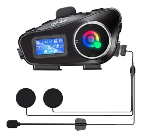 Intercomunicador Para Casco Moto Fm Bluetooth Q-58 Max