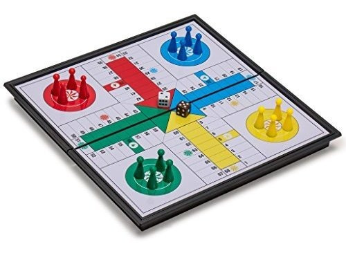 Juego De Ludo Magnético Y Plegable, 9.75 In