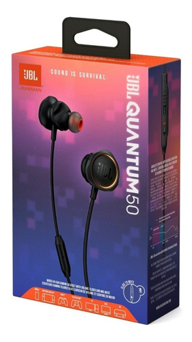 Imagen 3 de 3 de Auriculares Jbl Quantum 50 Black