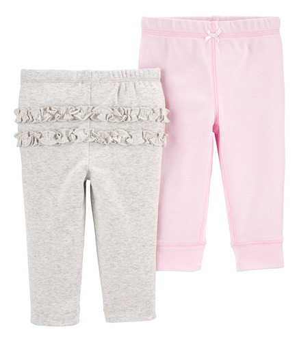 Carters Pack 2 Pantalones Con Volados