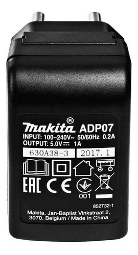 Conjunto De Adaptador Ac Adp07 Makita 198367-9 127/220V