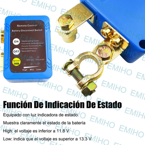 Interruptor Remoto De Desconexión De Batería, Interruptor