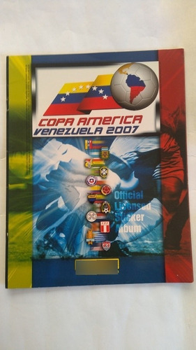 Álbum Panini Vacío Copa América Venezuela 2007