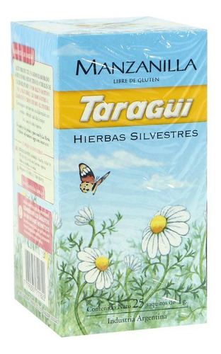 Té Taragüi Te Silvestre Boldo En Saquitos Manzanilla 25 g 25 u