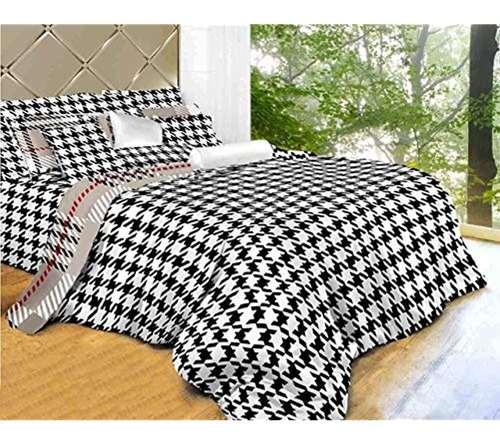 Dolce Mela Dm498t 4piece Check Ropa De Cama Habitación Recám