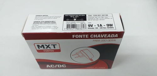 Imagem 3 de 4 de Fonte Chaveada Estabilizada Bivolt Automatic 9v 1a 9w P4(c-)