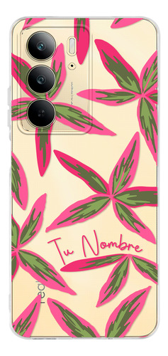 Funda Para Realme Hojas Flores Para Mujer Tu Nombre