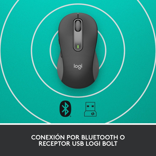 Mouse Inalambrico Logitech Signature M650 Large Grafito Colo