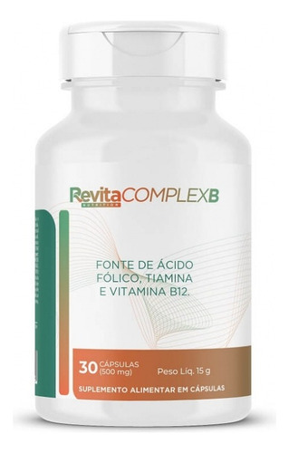 Revita Complexb 500mg (30 Caps) - Revita Nutrition Sabor Natural