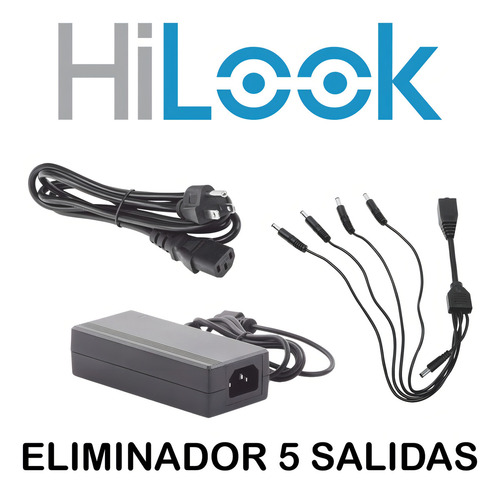 Kit Circuito Cerrado Hilook Dvr 8 Canales 8 Camaras 1080p 2mp Full Hd Thc-b129-p Colorvu Video A Color Video Baluns con Disco Duro 1tb