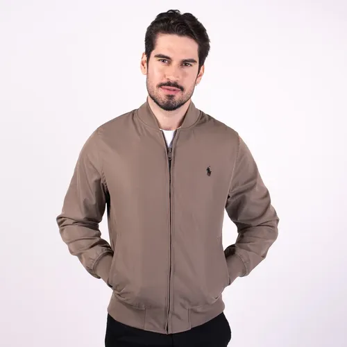 Jaqueta Ralph Lauren Bomber Tech Marrom | Parcelamento sem juros