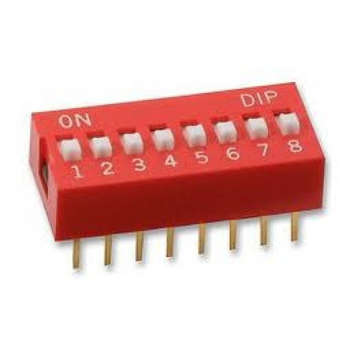 Dip Switch 8 Posiciones Interruptor X 3 Unidades