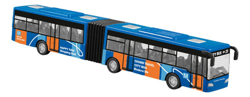 Fs Brinquedo De Ônibus Articulado De Duas Seções, Azul