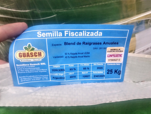 Cesped Semillas Cherokee Blend Guasch Resiembra - 25 Kg