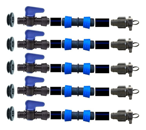 Registro Inicial 16mm P Gotejamento + Acessórios 10 Unidades