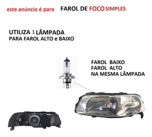 Lampada Lanterna Farol Gol Saveiro G7 G8 2017 2022 V18