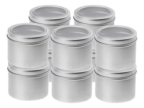 10 Unidades 100ml Tarro De Aluminio Contenedor Para Crema ,