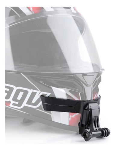 Soporte De Casco Negro Con Hebilla En J Para Gopro