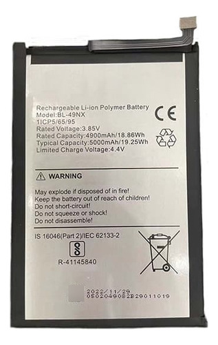 Bateria Infinix Bl-49nx Hot 30i (original Retirada) (Usado)