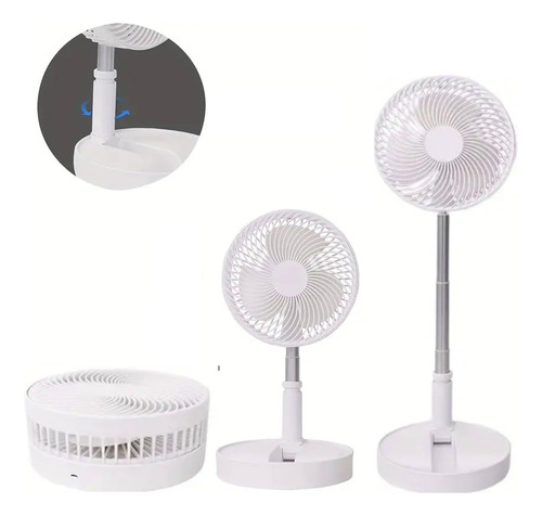 Ventilador Portátil Telescopico Baterias 180grdos Escritorio