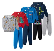 Comprar 8 Peças Moletom Inverno Menino 4 Jaquetas + 4 Calças Punho