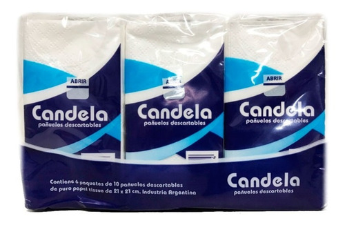 Pañuelos Descartables Candela Pack X6 