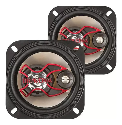 Par Alto-falante Triaxial Bravox 4  B3x40x 80w Rms