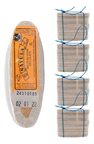 Cajeta sayula lugo paquete madera mini 20pz De 40 G