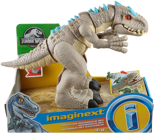 Imagen 1 de 9 de Dinosauro Imaginext Jurassic World Gran Indominus Rex Mattel