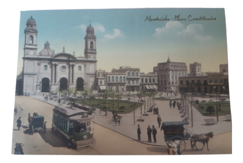 Postal Montevideo Antiguo / N° 6 / Pza Constitución / Harry 