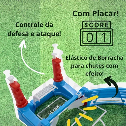 Jogo Futebol Pebolim Pinbal Infantil Grande Menino Brinquedo