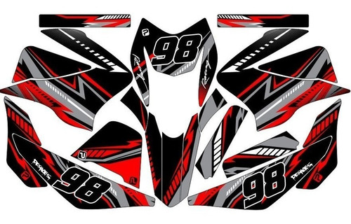 Stickers, Calca, Vinil, Para Moto Rt200 Mod-50