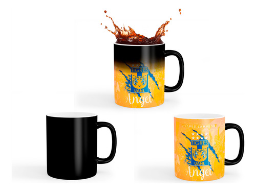 Taza Magica Premium Tigres Campeon 2023 (nombrepersonalizado