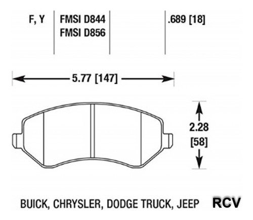 Balatas Disco  Delantera Para Chrysler Voyager   2004