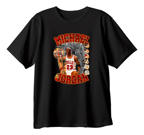 Playera Basket Michael Jordan Grafico Vintage