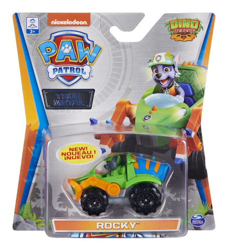 Paw Patrol Auto De Carrera De Metal Con Personaje 8cm 