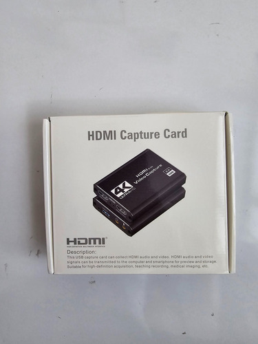 Tarjeta De Captura Hdmi 4k Para Transmisión Full Hd 1080p