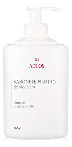 Adcos Professional Sabonete Neutro De Aloe Vera 500ml Fragrância 10