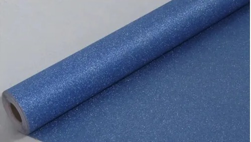 Papel Adesivo Contact Glitter Azul 45 Cm X 2 Metros