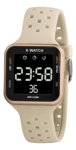 Relógio X-watch Feminino Xlppd033w Pxtx Retangular