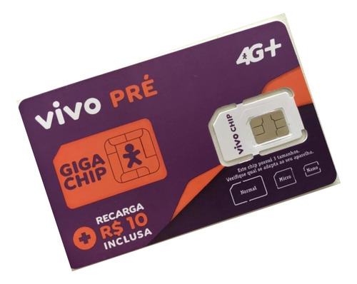 10 Chip Chips Vivo Com Recarga E Crédito Ddd Livre 11 Ao 99