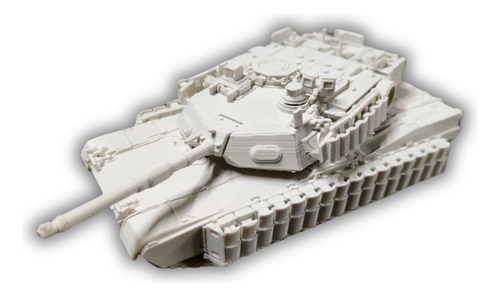 Tanque Americano Abrams M1a2, Escala 1/72, Color Blanco