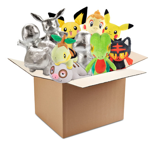 Pokemon - Caja Ciega Misteriosa De 8 Pulgadas, Paquete De 3.