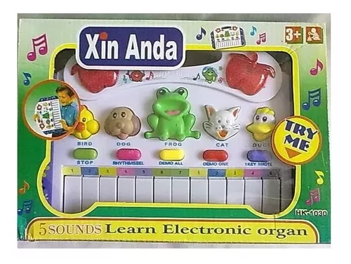 Piano teclado musical infantil fazendinha xin anda