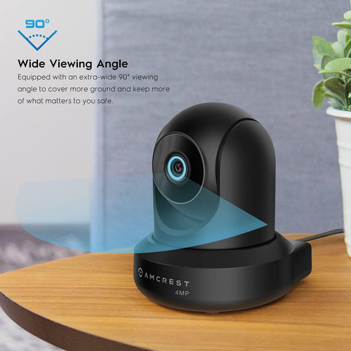 Cámara Wifi Interior Amcrest 4mp Prohd, Cámara Ip De Segurid
