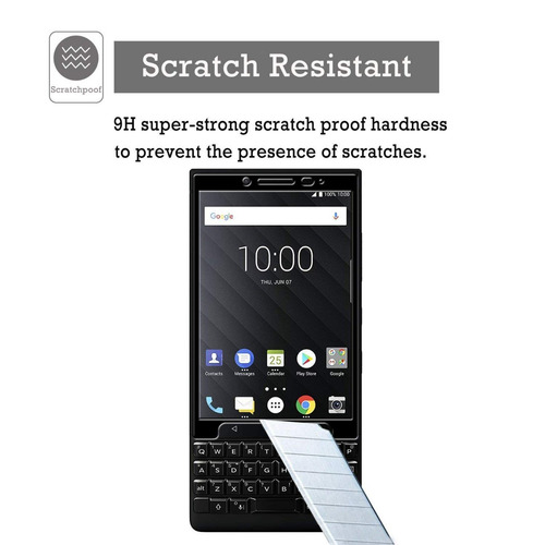 Blackberry Keytwo Key2 Vidrio Templado 4.5 Pulgadas Pack X2