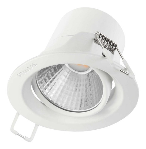 Spot De Embutir Philips Pomeron 7w Luz Calida 915005445101 Color Blanco