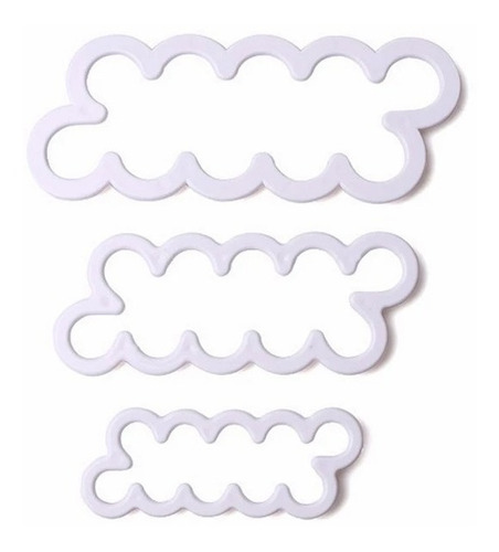Imagen 2 de 7 de Set X3 Cortantes Rosa Facil Flor Fondant Porcelana Belgrano