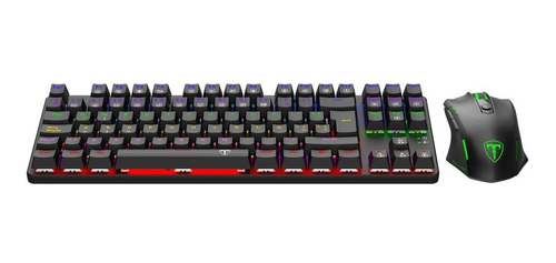 Combo Gamer T-dagger T-tgs005 Advance Force 2en1 Rgb Tkl Usb