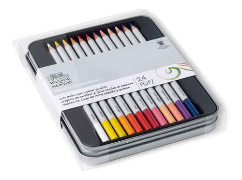 Lapices Profesionales Winsor & Newton En Lata X 24 Colores